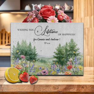 Wildblumen Gebirge Hochzeitsgeschenk Schneidebrett