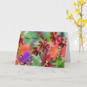 Wildblumen Geburtskarte Karte (Gelbe Blume)