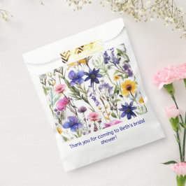 Wildblumen Geburtstagsdusche Hochzeitswasser Geschenktütchen