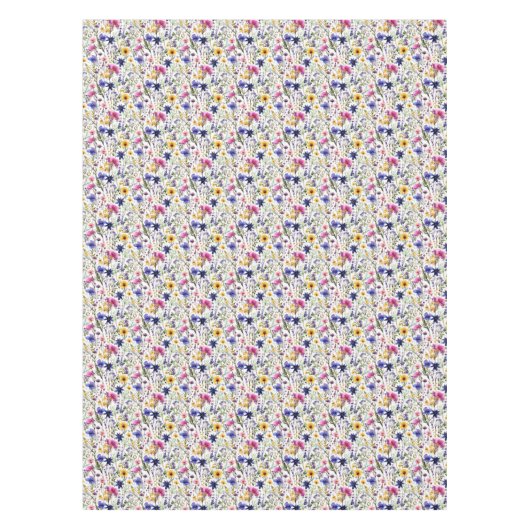 Wildblumen Geburtstagsdusche Hochzeitswasser Tischdecke (Vorderseite)