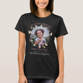 Wildblumen-Gedenk-T-Shirt für Beerdigungen und Eri T-Shirt