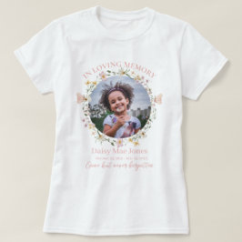 Wildblumen-Gedenk-T-Shirt für Beerdigungen und Eri T-Shirt