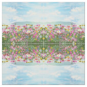 Wildblumen gegen einen blauen Himmel Stoff (Muster)