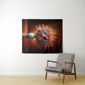 Wildblumen gegen Kupfer Wandteppich (Beispiel (Horizontal))