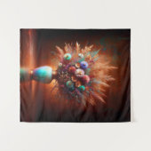 Wildblumen gegen Kupfer Wandteppich (Vorderseite (Horizontal))