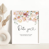 Wildblumen gehen mit Nachtgedanken um. Date Jar Br Poster