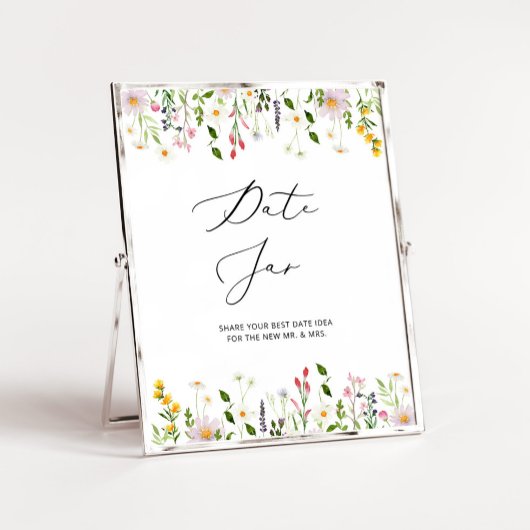 Wildblumen gehen mit Nachtgedanken um. Date Jar Br Poster