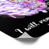 Wildblumen Gehirn denken für Sie Alzheimer Gehirn Poster (Ecke)