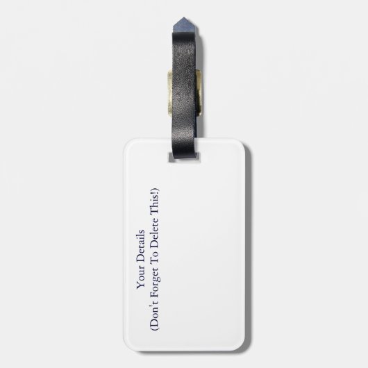 WILDBLUMEN GEPÄCKANHÄNGER (Rückseite vertikal)