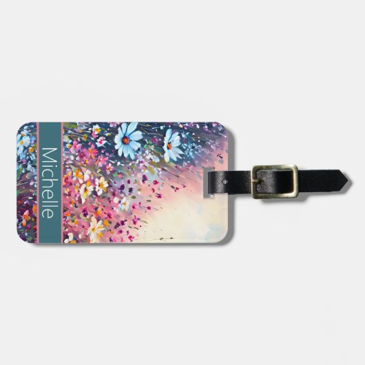 Wildblumen Gepäckanhänger (Vorderseite horizontal)
