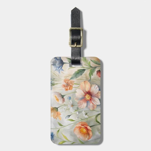 Wildblumen Gepäckanhänger (Vorderseite vertikal)