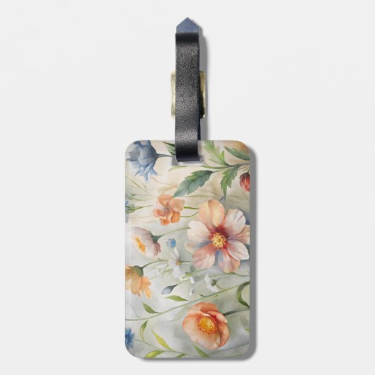 Wildblumen Gepäckanhänger (Rückseite vertikal)