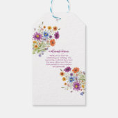 Wildblumen Geschenkanhänger (Rückseite)