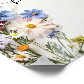 Wildblumen Geschenke Poster (Ecke)