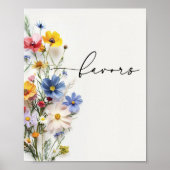 Wildblumen Geschenke Poster (Vorne)