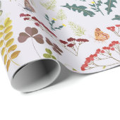 Wildblumen Geschenkpapier (Rolleneckpunkt)