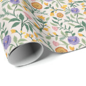 Wildblumen Geschenkpapier (Rolleneckpunkt)