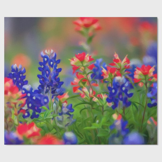 Wildblumen Geschenkpapier (Flach)