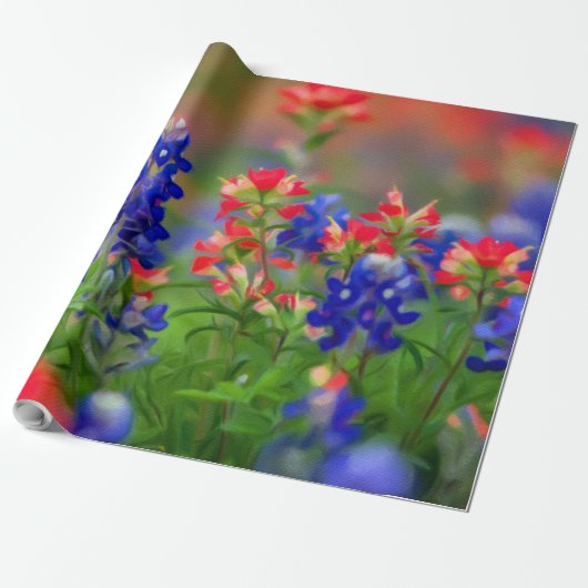 Wildblumen Geschenkpapier (Ungerollt)