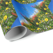 Wildblumen Geschenkpapier (Rolleneckpunkt)