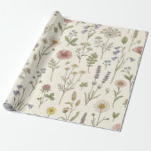 Wildblumen-Geschenkpapier Geschenkpapier (Ungerollt)