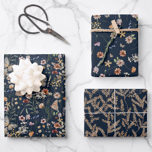 Wildblumen-Geschenkpapier Geschenkpapier Set