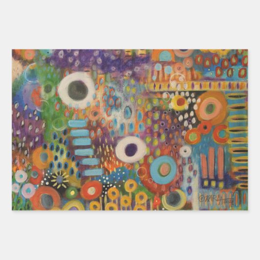 Wildblumen Geschenkpapier Set (Vorderseite 3)