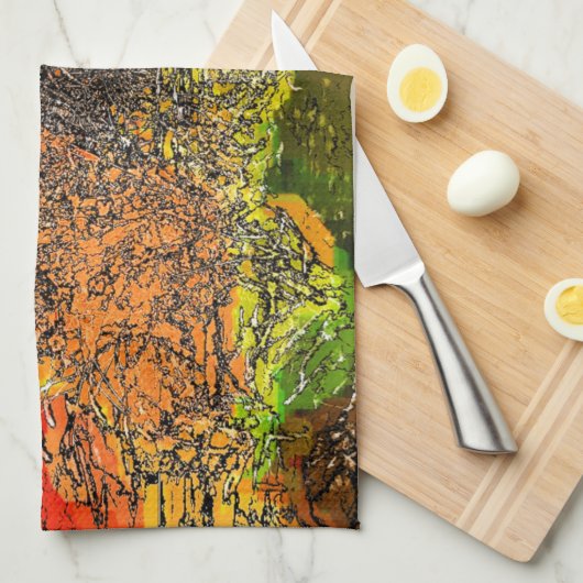 WILDBLUMEN GESCHIRRTUCH (Viertel Falte)