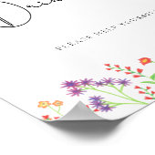 Wildblumen Getränke helfen Ihnen Poster (Ecke)