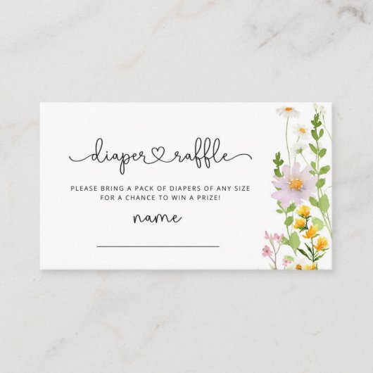 Wildblumen-Gewinnspiel Begleitkarte (Vorderseite)