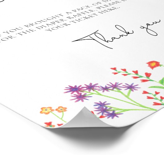 Wildblumen-Gewinnspiel Poster (Ecke)