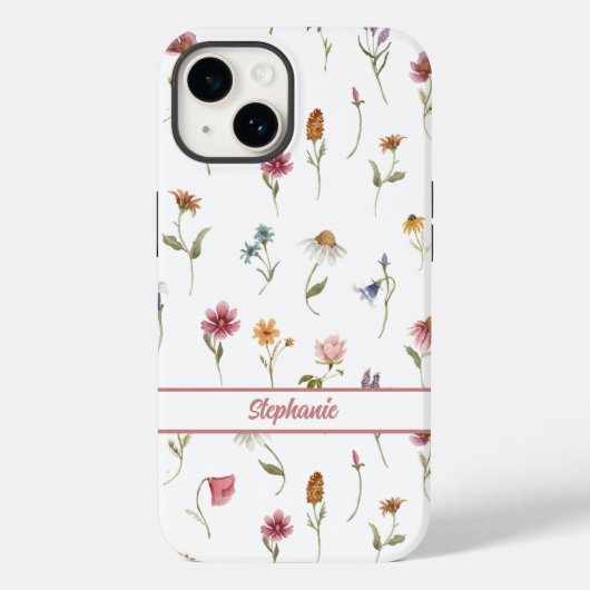 Wildblumen Girl Floral Name Case-Mate iPhone Hülle (Rückseite)