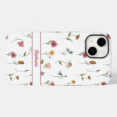 Wildblumen Girl Floral Name Case-Mate iPhone Hülle (Rückseite (Horizontal))