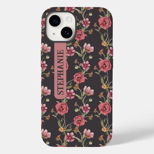 Wildblumen Girl Floral Name Case-Mate iPhone Hülle (Rückseite)