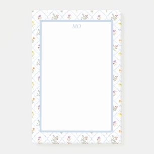 Wildblumen-Gitter Post-it-Notizen Post-it Klebezettel