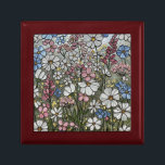 Wildblumen Glass Illusion Schmuck Erinnerungskiste<br><div class="desc">Delikate Wildblumen in einem farbigen Glaseffekt. Delikat und fröhlich. Ideal für Schmuck und andere Schätze,  oder geben als persönliches Geschenk.</div>