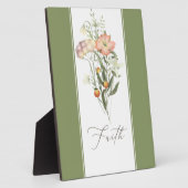 Wildblumen-Glaube-Tafel Fotoplatte (Seite)