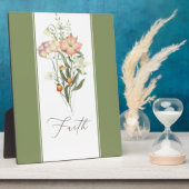 Wildblumen-Glaube-Tafel Fotoplatte (Seite)