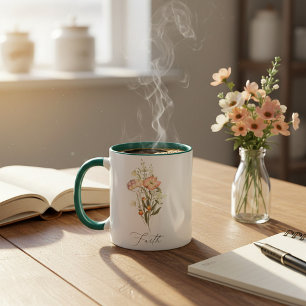 Wildblumen Glaube   Tasse