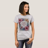 Wildblumen glücklich Muttertag T-Shirt (Vorne ganz)