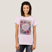Wildblumen glücklich Muttertag T-Shirt (Vorne ganz)
