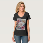 Wildblumen glücklich Muttertag T-Shirt (Vorderseite Vollansicht)