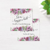 Wildblumen Gold Confetti Typografy Drinks Tickets (Schreibtisch)