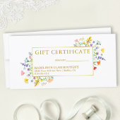 Wildblumen Gold-Rahmen-Geschenkgutschein