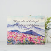 Wildblumen, Gottes Wort bleibt (Stehend Vorderseite)