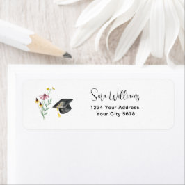 Wildblumen Graduation Party Happy Hat-Adresse