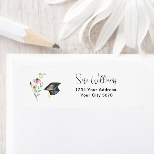 Wildblumen Graduation Party Happy Hat-Adresse (Insitu)