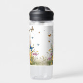 Wildblumen, Gräser und Schmetterlinge, Trinkflasche (Vorderseite)