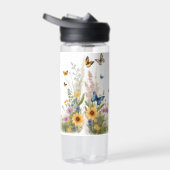 Wildblumen, Gräser und Schmetterlinge, Trinkflasche (Rechts)