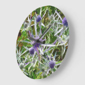 WILDBLUMEN GROßE WANDUHR (Winkel)